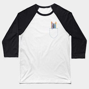 doodle weapon pocket Baseball T-Shirt